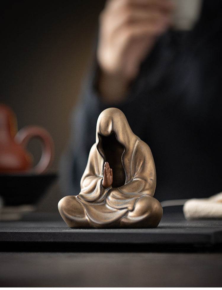 Purple Sand Meditation Buddha Statue - Gandhanra-ART