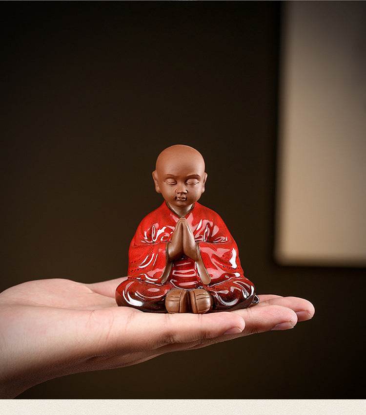 Purple Sand Meditation Buddha Statue - Gandhanra-ART