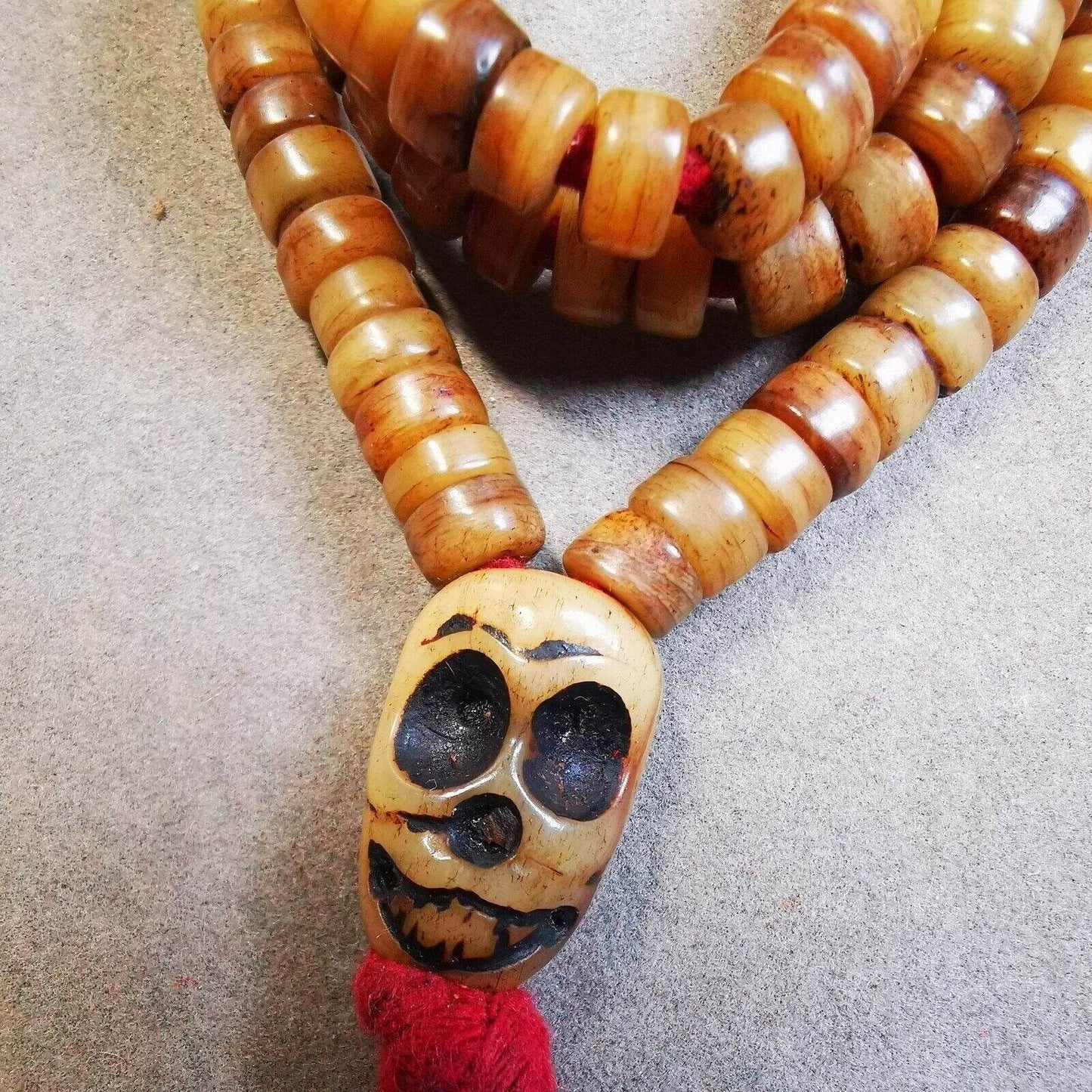 Yak Bone Mala Beads Necklace - Gandhanra-ART