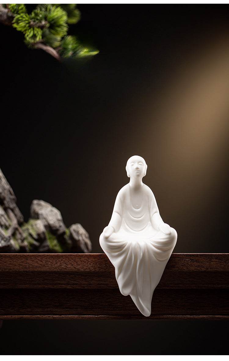 White Porcelain Buddha Statue - Gandhanra-ART