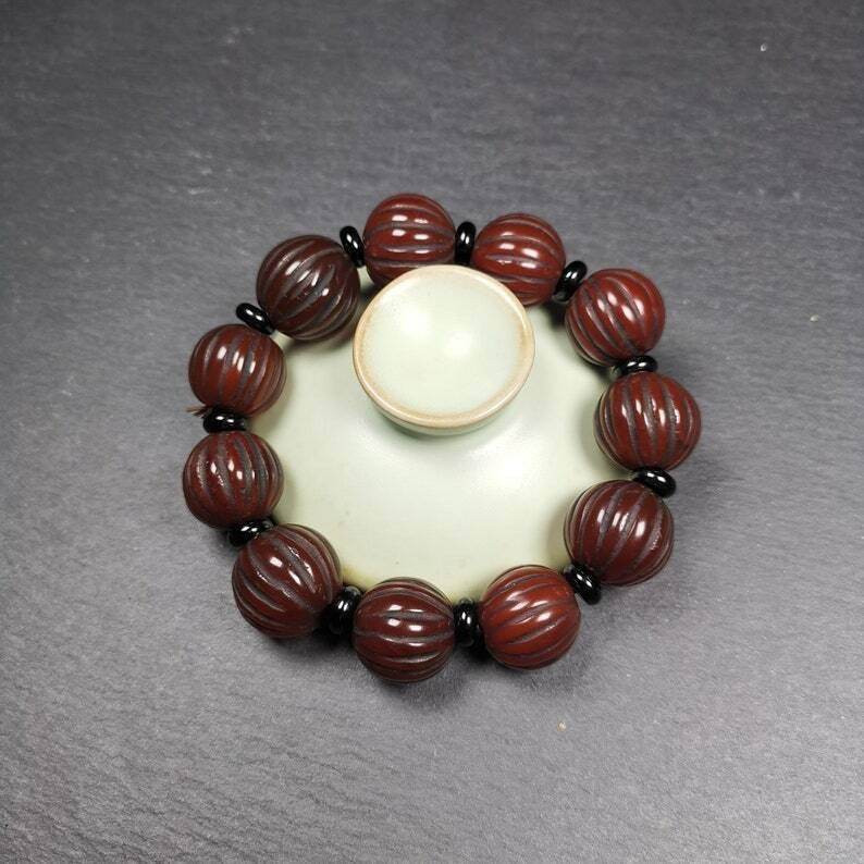 Agate Wrist Mala, Prayer Beads Bracelet - Gandhanra-ART