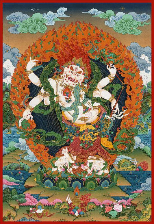 White Mahakala - 17th Century Old Version - Gandhanra-ART