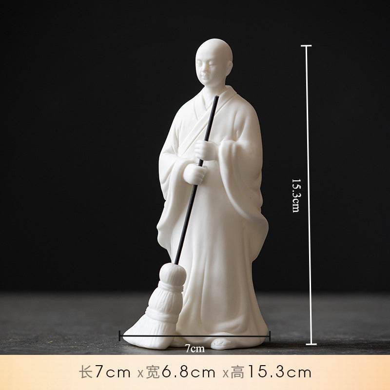 Sweeping Monk Buddha Statue - Gandhanra-ART