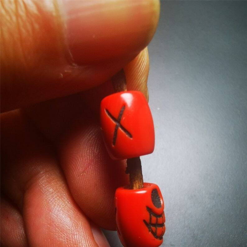 Amulet,Skull Sītavana Pendant for Prayer Beads, Mala
