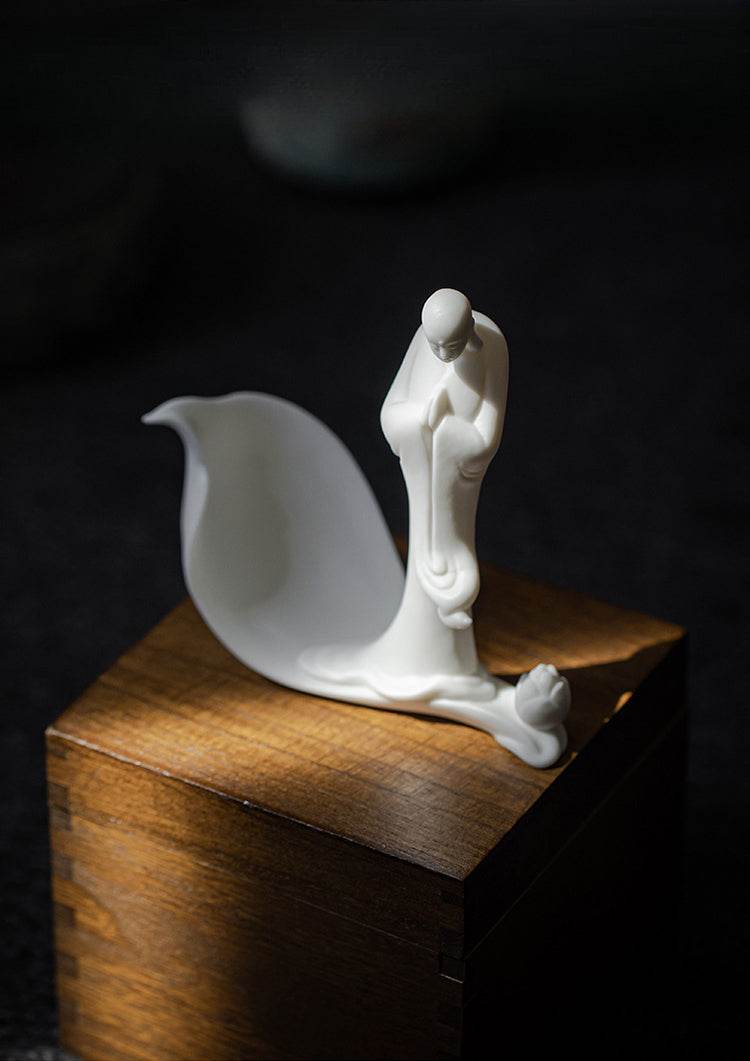 White Porcelain Buddha Statue - Gandhanra-ART