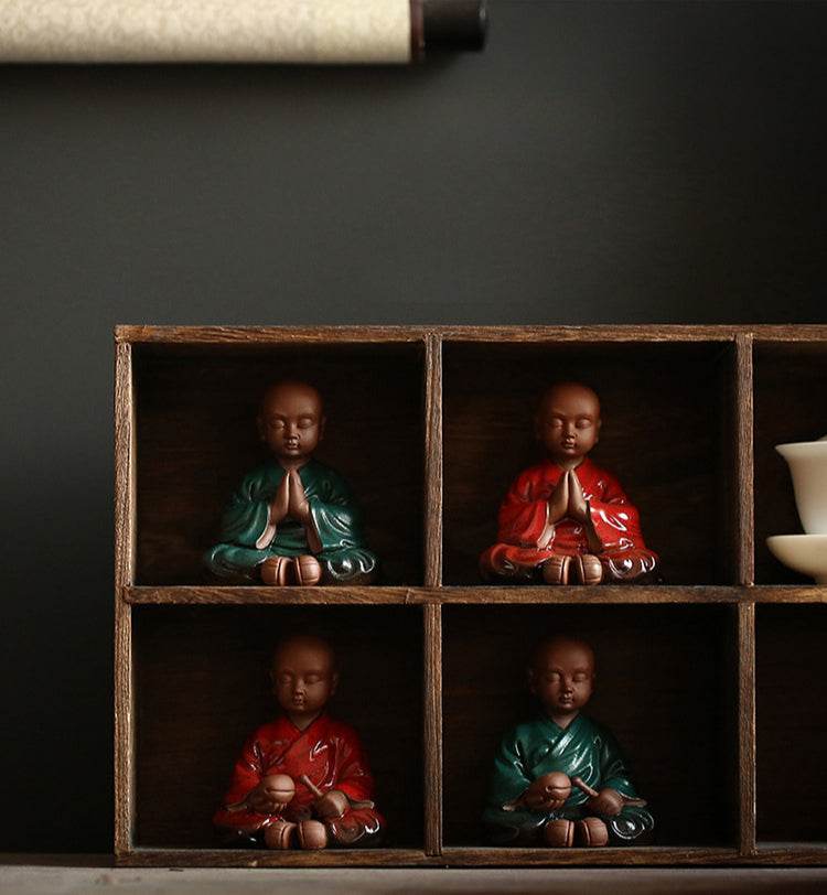 Purple Sand Meditation Buddha Statue - Gandhanra-ART