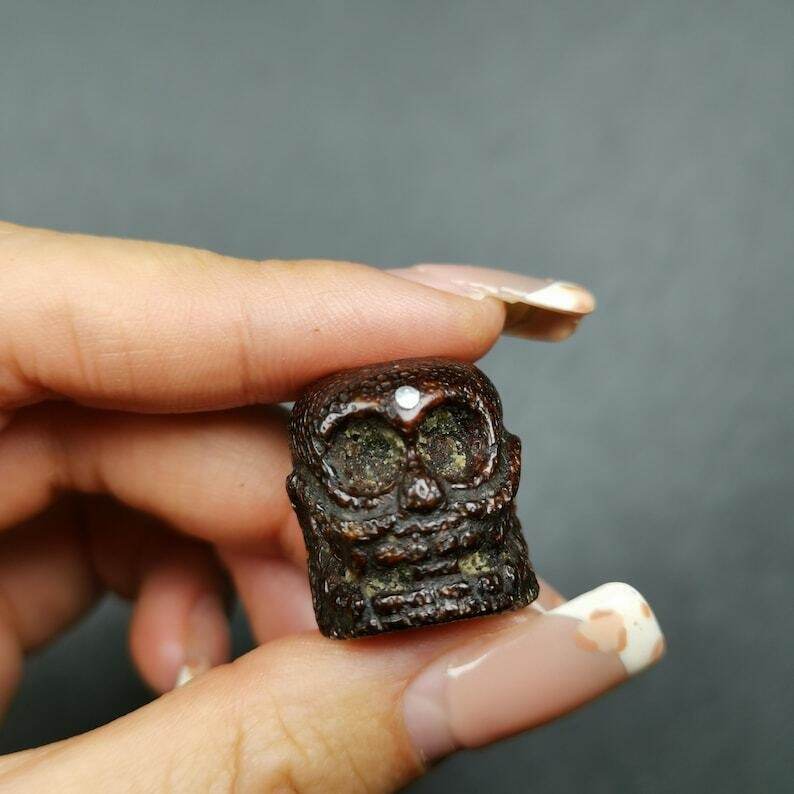 Kapala Bone Skull Bead - Gandhanra-ART
