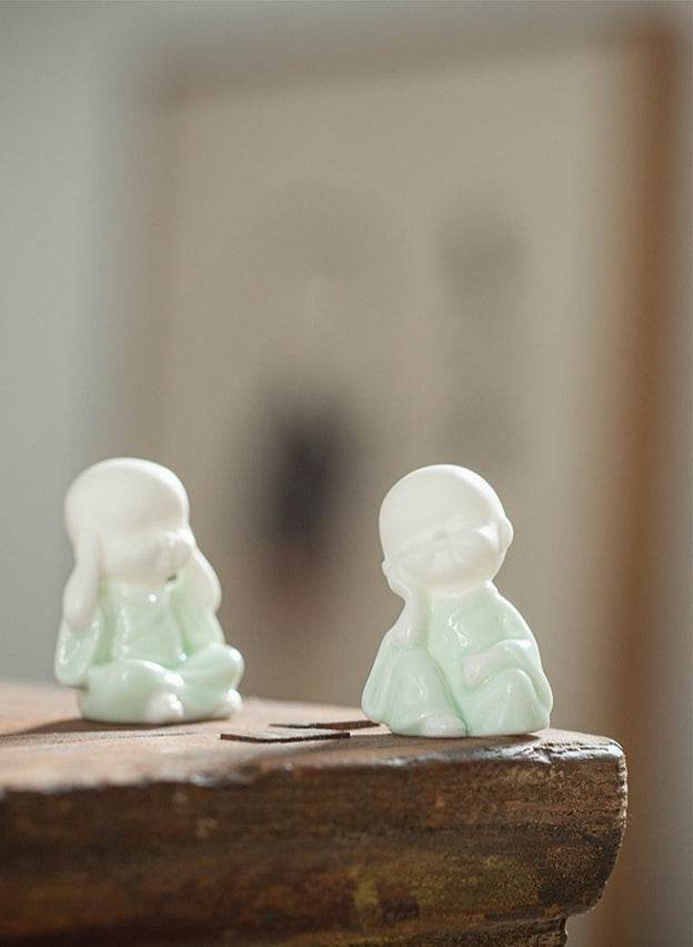 Ceramic Meditation Buddha Statue - Gandhanra-ART