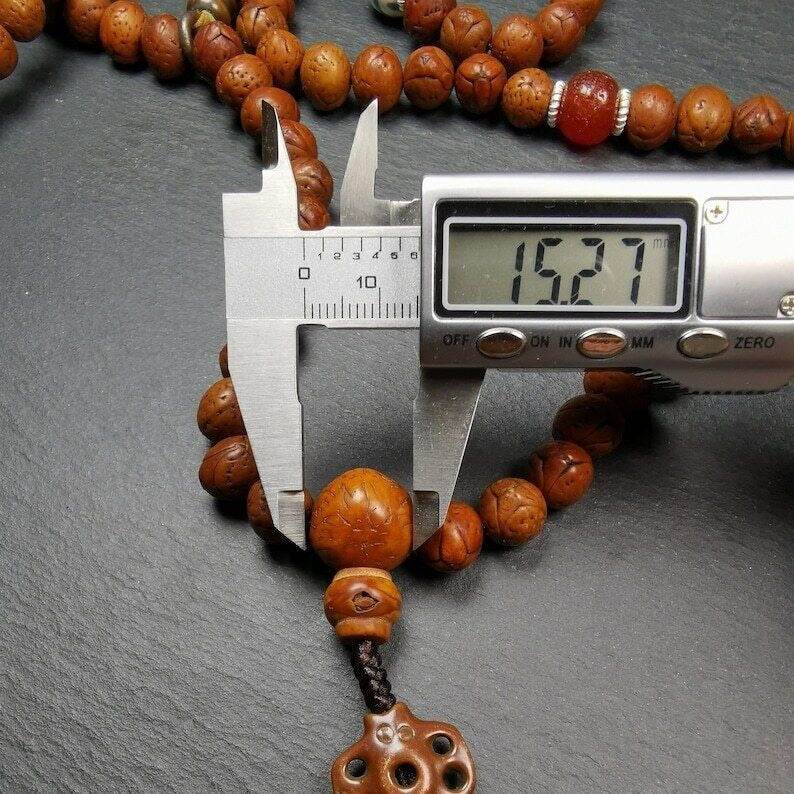 10mm 108 Dragon Eye Bodhi Bead Mala,Prayer Beads - Gandhanra-ART