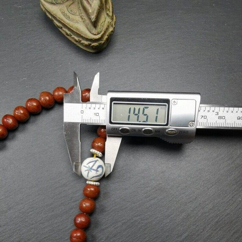 10mm 108 Bodhi Seed Mala Necklace - Gandhanra-ART