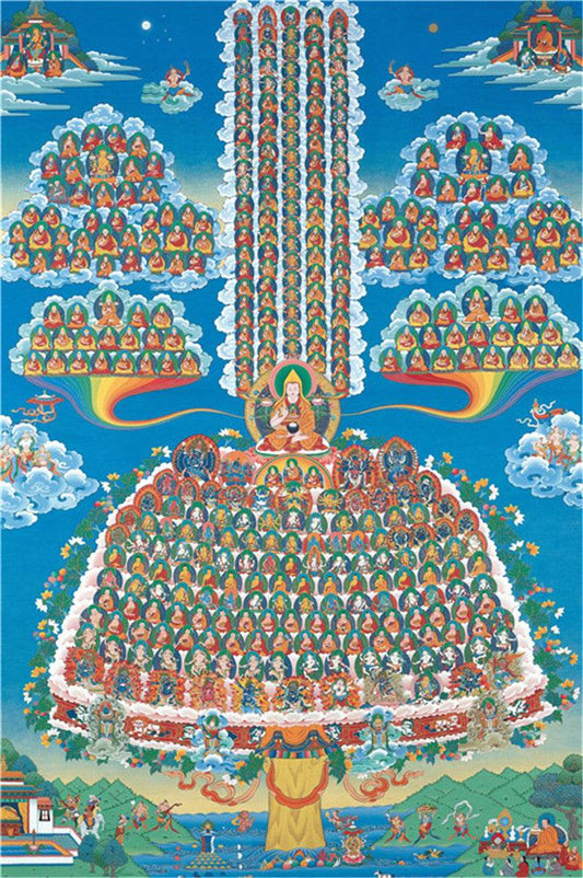Je Tsongkhapa Refuge Tree Image - Gandhanra-ART