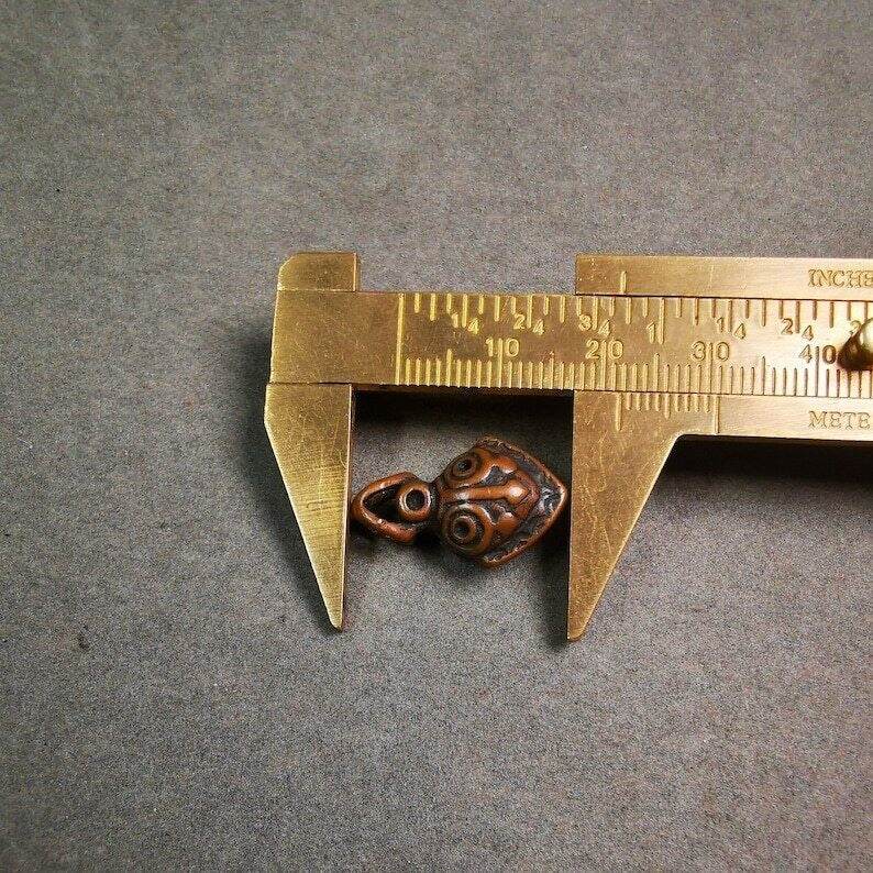 Mala Counter Clip,Zashi Lhamo - Tibetan Buddhist mala beads, size reference