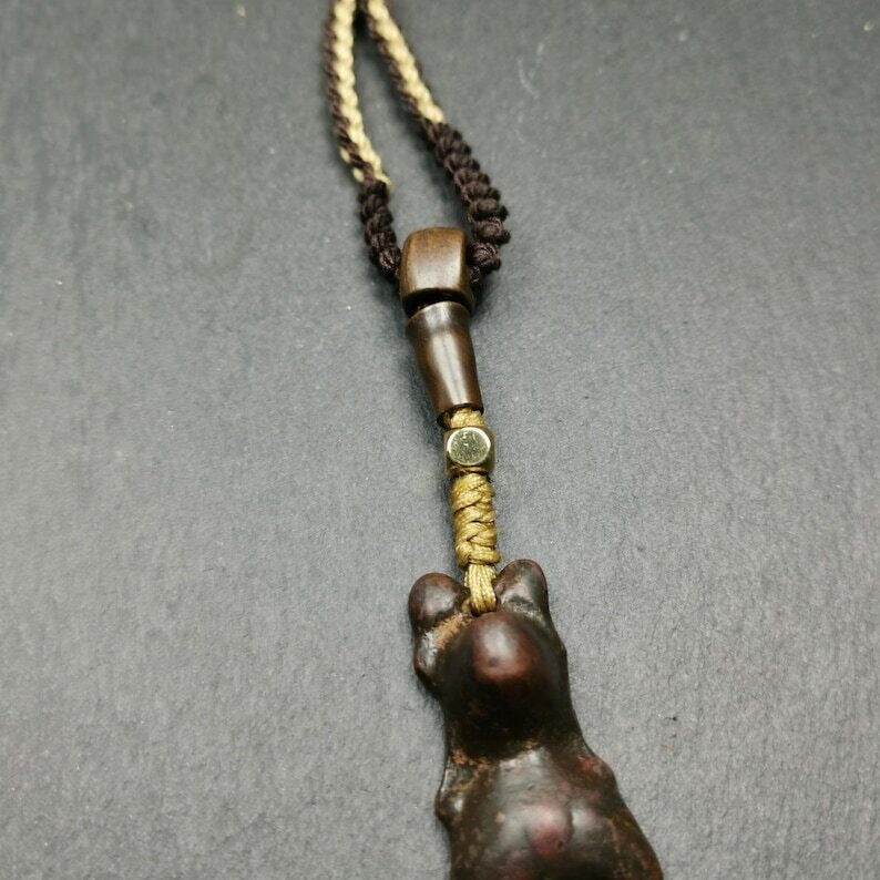 Snow Lion Amulet Necklace - Gandhanra-ART