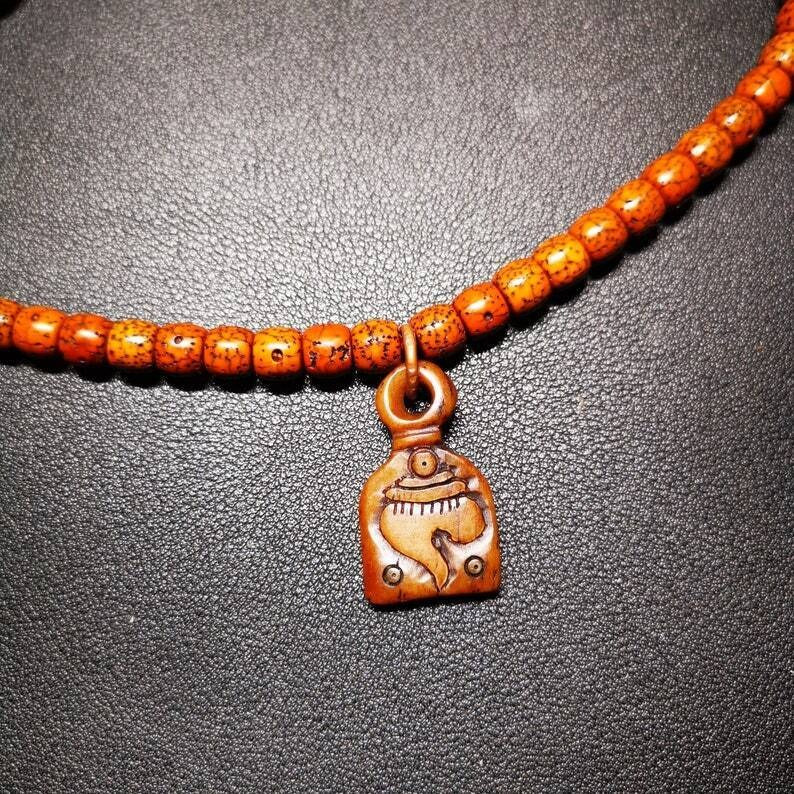 Amulet,Conch Pendant, Bead Counter Clip Pendant 1.0"×.0.7"