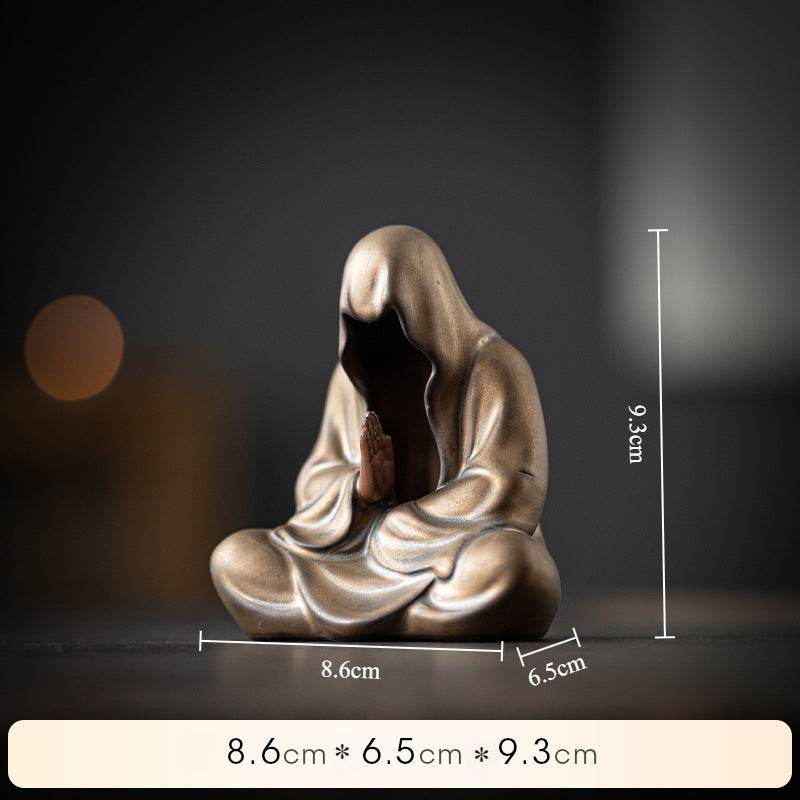 Purple Sand Meditation Buddha Statue - Gandhanra-ART
