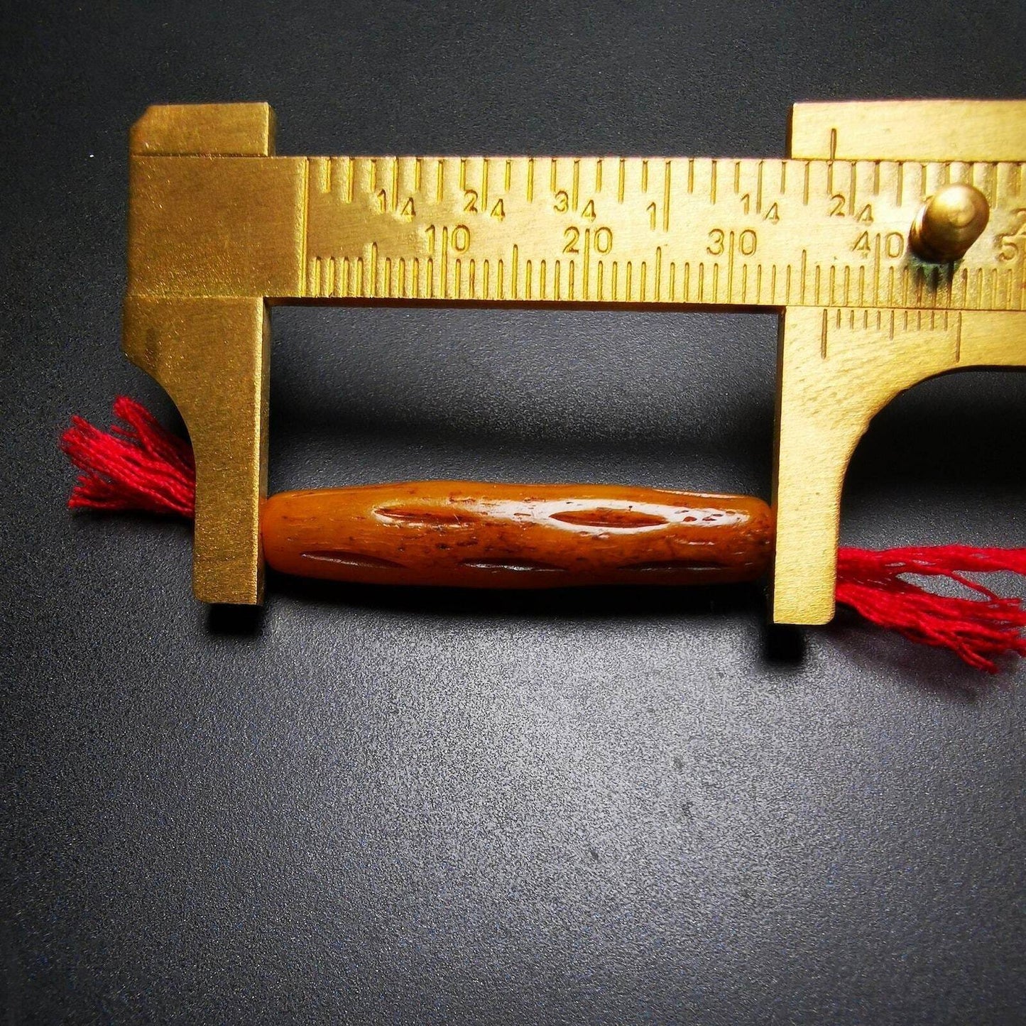 Yak Bone Amulet Charm, Bone Carved Pipe Charm Necklace - Gandhanra-ART