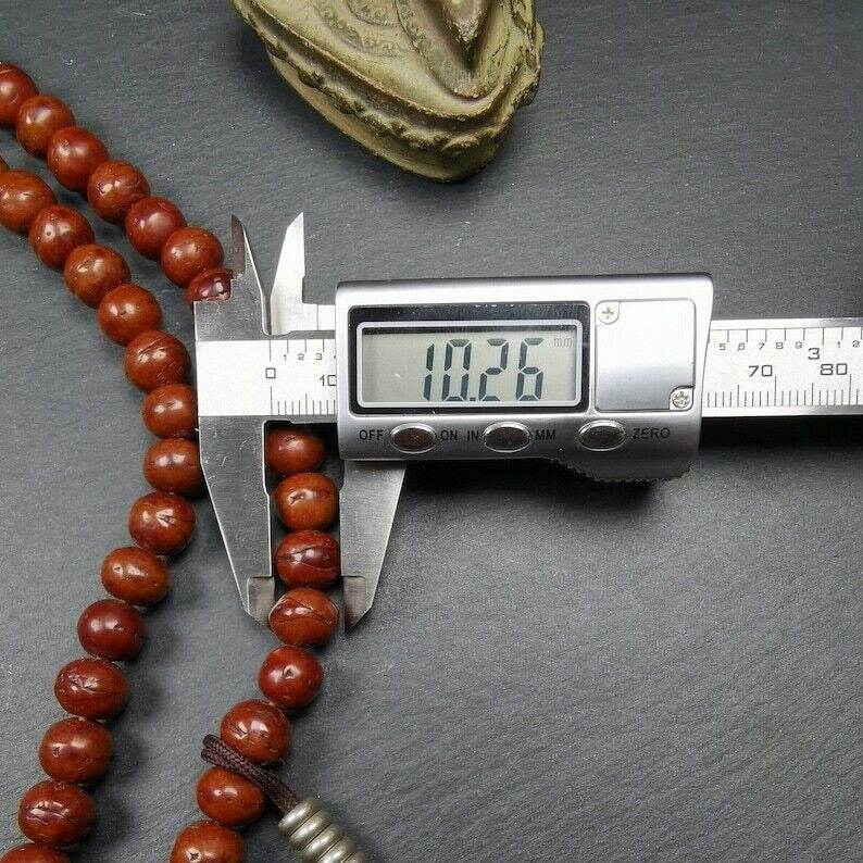 10mm 108 Bodhi Seed Mala Necklace - Gandhanra-ART