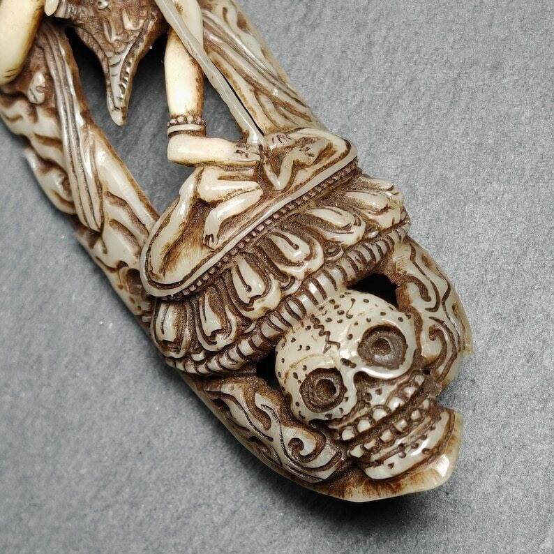 Troma Nagmo Kapala Amulet Badge - Gandhanra-ART