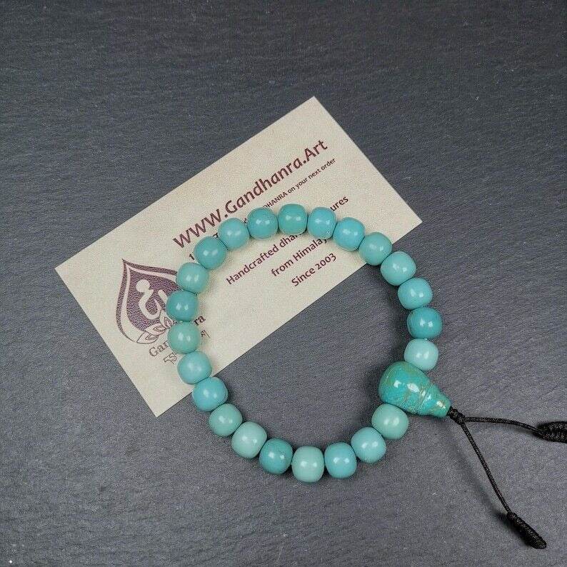 TIBETAN BRACELET - Beaded Wrist Mala Bracelet - Gandhanra-ART