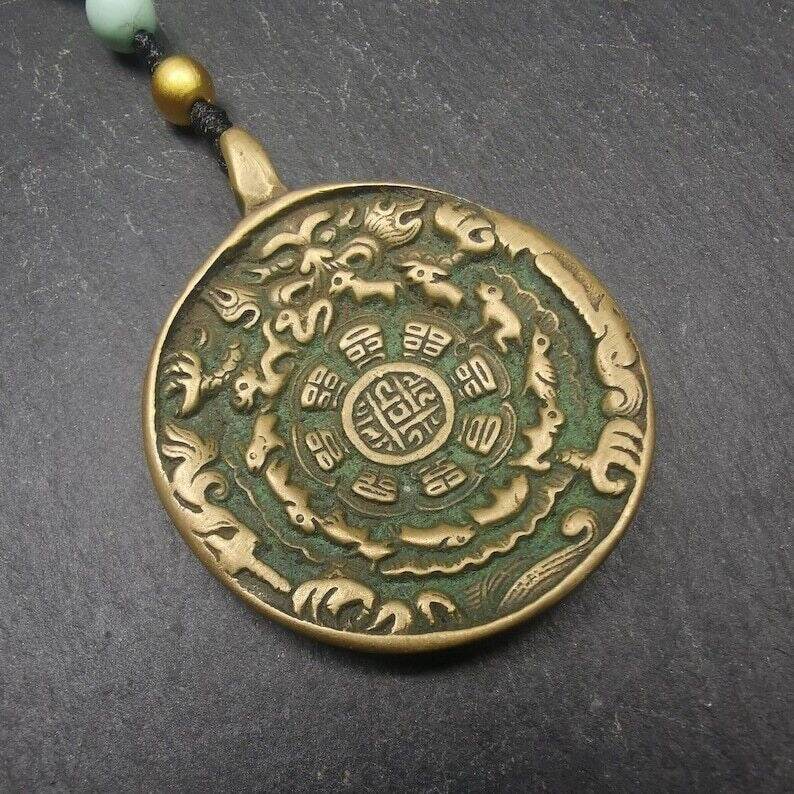Calendar Amulet Sipaho Badge - Melong Mirror,41mm - Gandhanra-ART