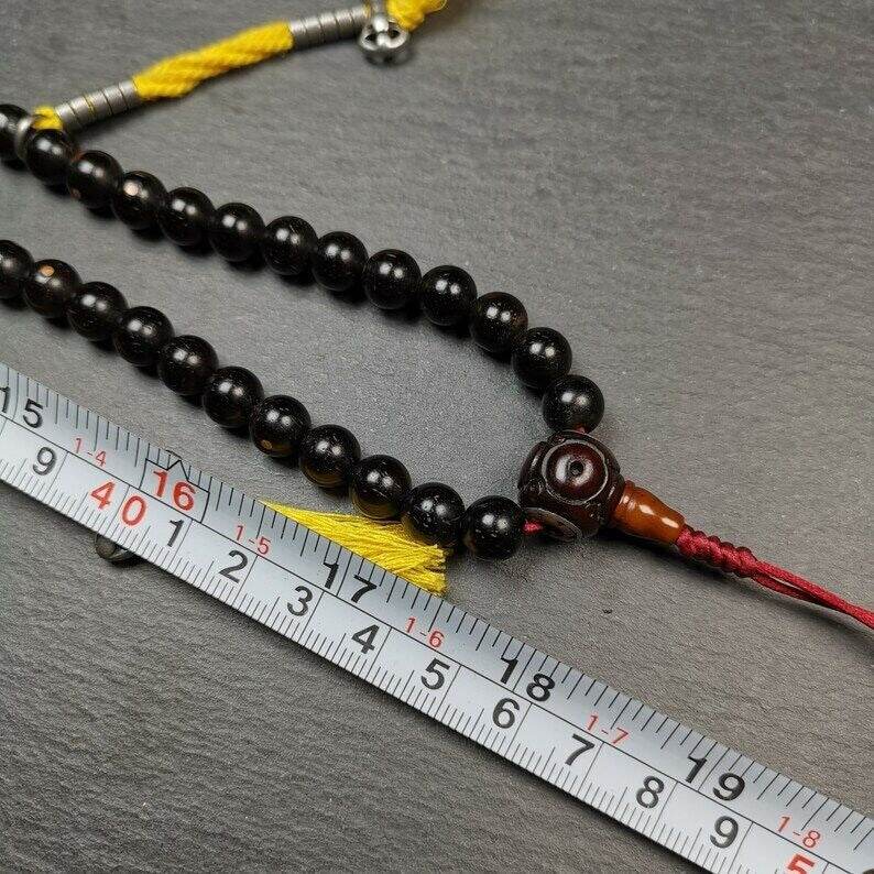 108 Coconut Bead Mala Necklace, Prayer Beads - Gandhanra-ART