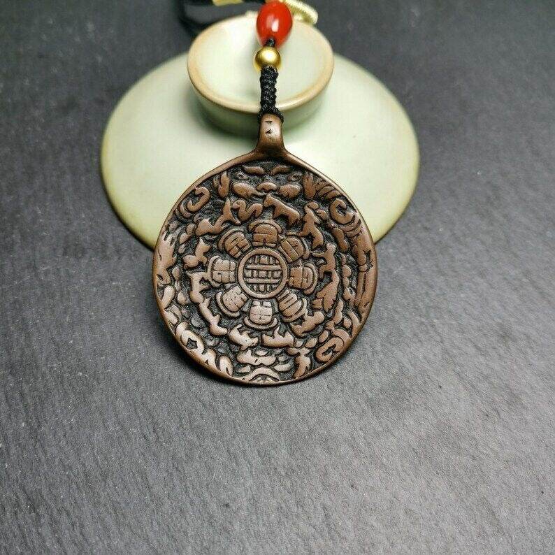 Calendar Amulet Sipaho Badge - Melong Mirror,45mm - Gandhanra-ART