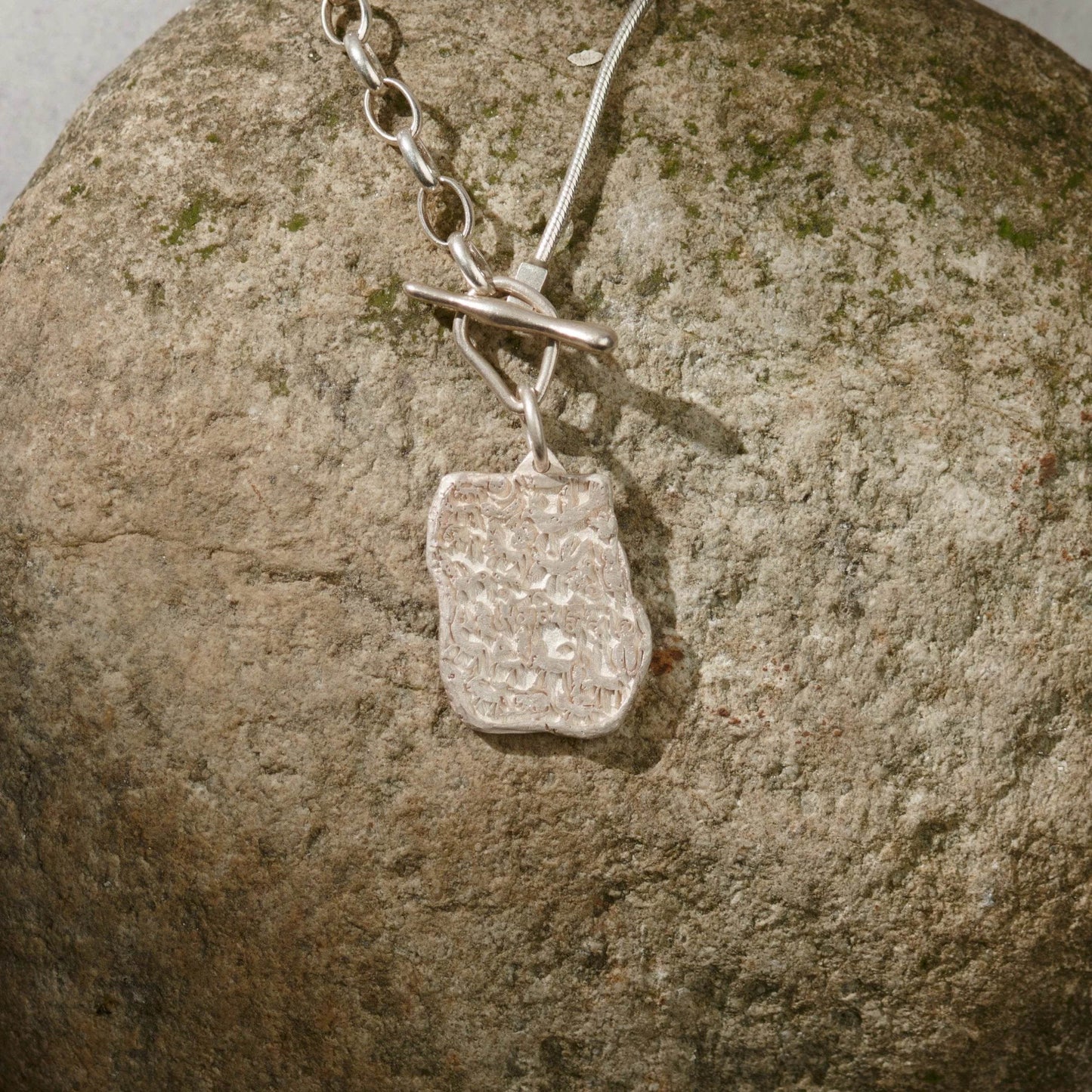 Silver Amulet, Couples Necklace - Gandhanra-ART