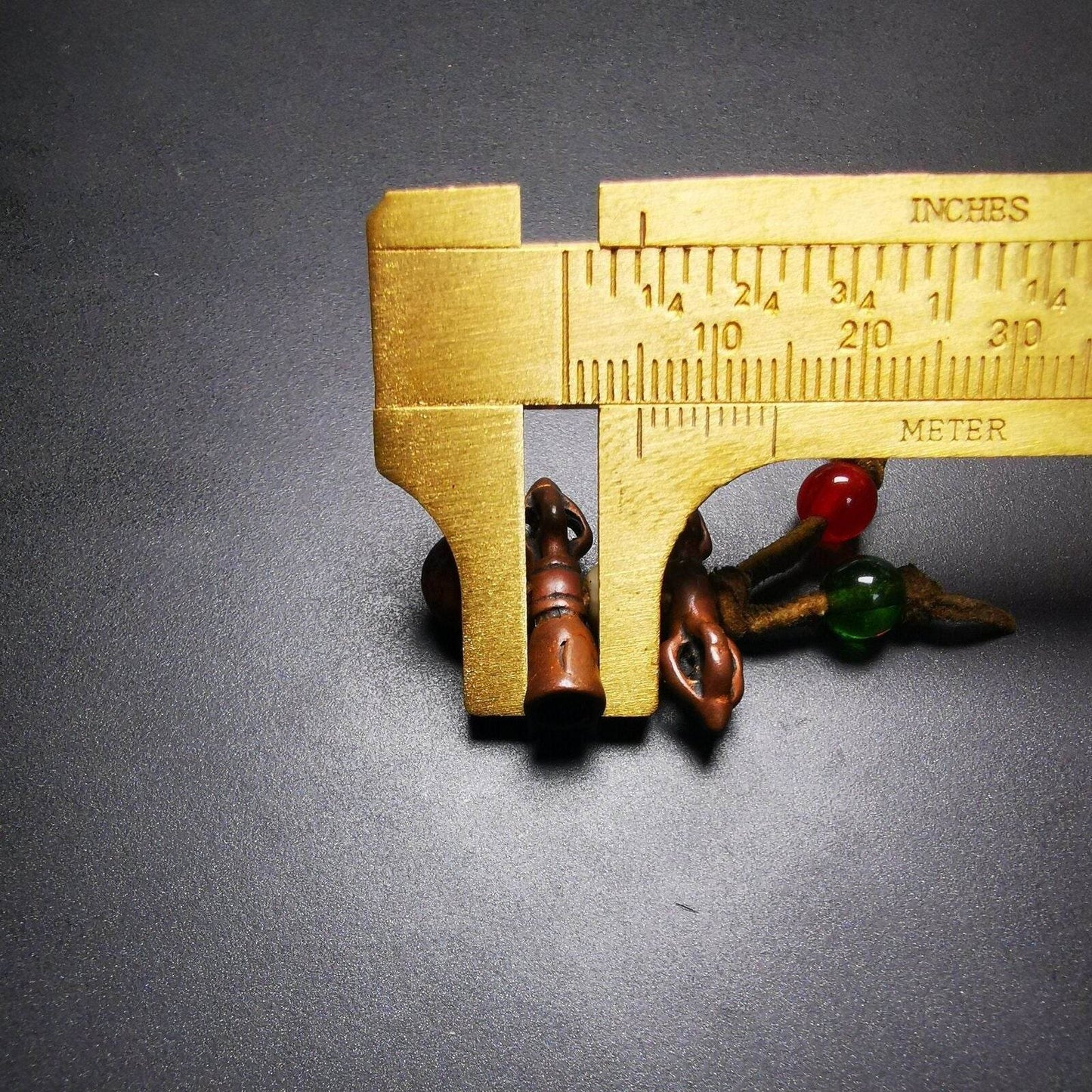 Amulet,Mini Vajra and Tibetan Bell Bead Pendant - Gandhanra-ART