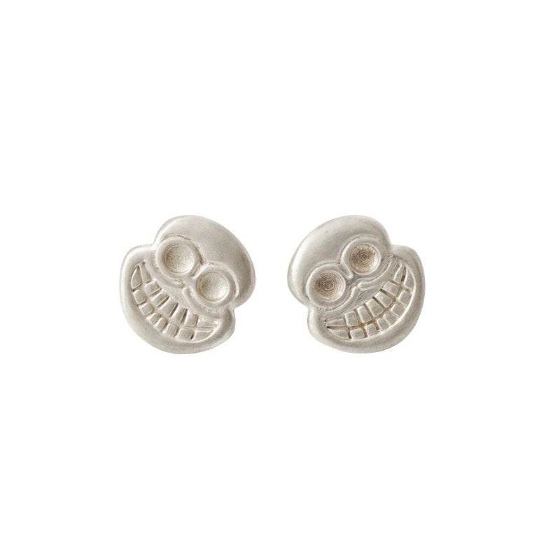 The God of Impermanence Silver Earrings - Gandhanra-ART