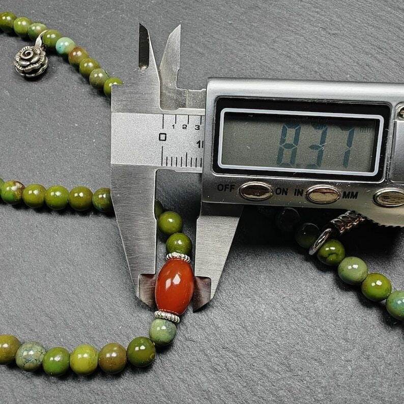 108 Turquoise Mala Necklace - Gandhanra-ART