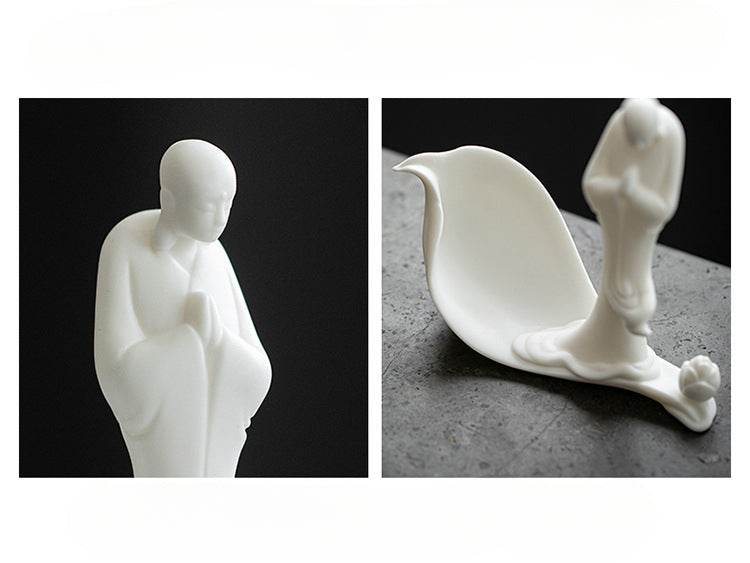 White Porcelain Buddha Statue - Gandhanra-ART