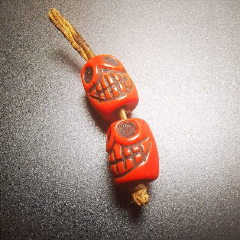 Amulet,Skull Sītavana Pendant for Prayer Beads, Mala