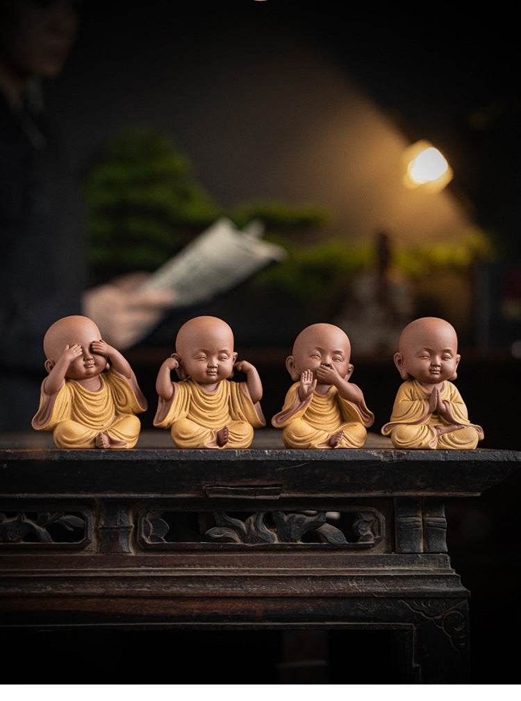 Purple Sand Meditation Buddha Statues - Gandhanra-ART