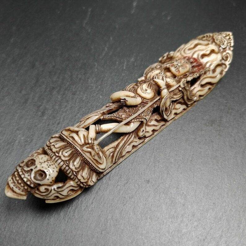 Troma Nagmo Kapala Amulet Badge - Gandhanra-ART