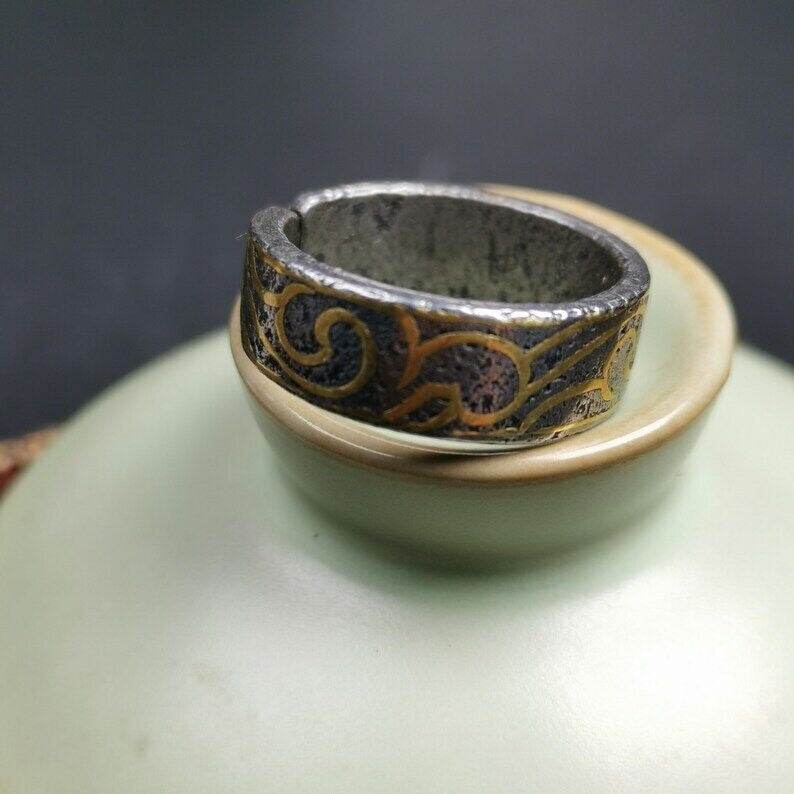 Tibetan Ring | Adjustable US Size 10 - Gandhanra-ART