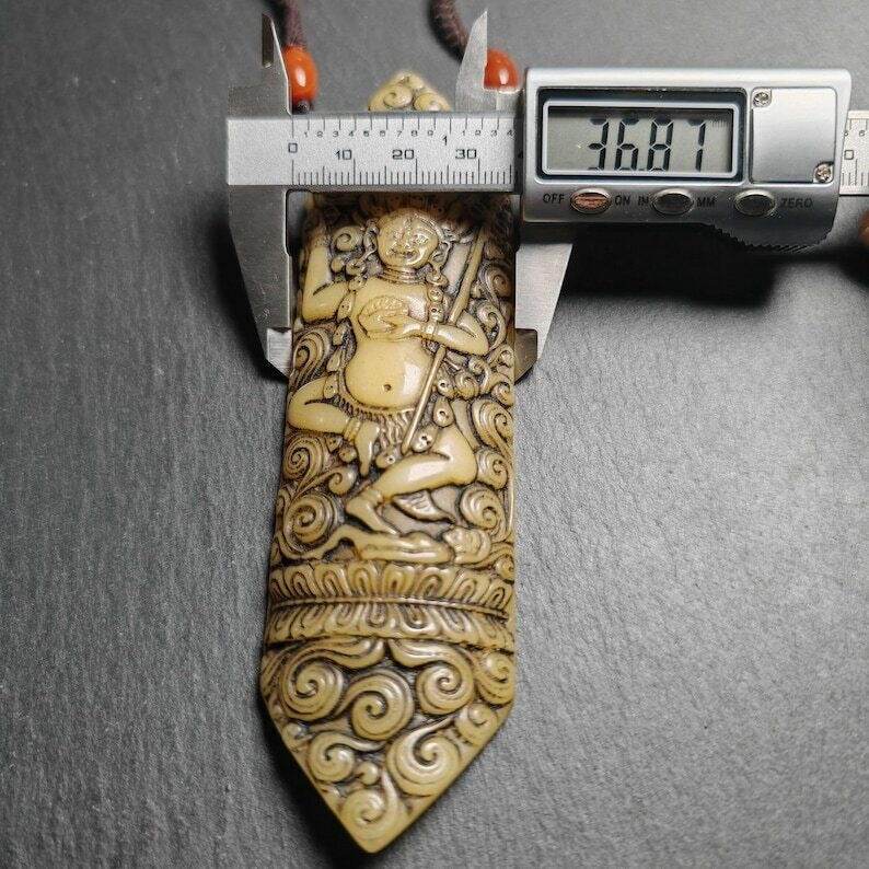 Troma Nagmo Amulet - Black Dakini Female Deity Pendant - Gandhanra-ART