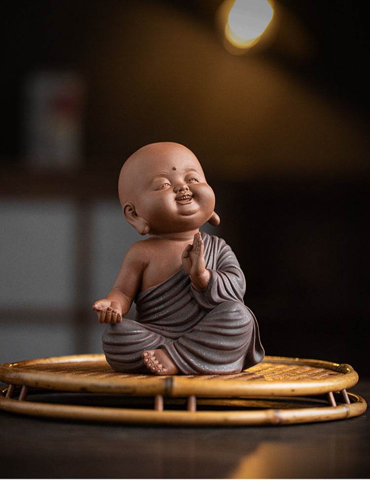 Purple Sand Meditation Buddha Statue - Gandhanra-ART