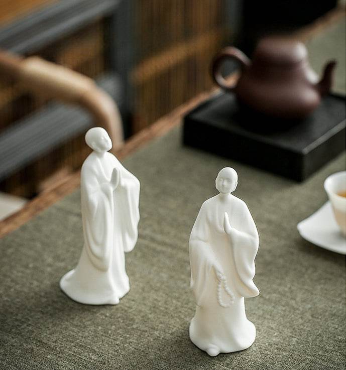 White Porcelain Buddha Statue - Gandhanra-ART
