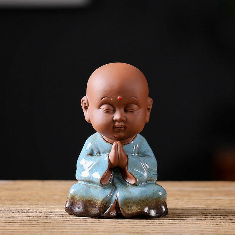 Purple Sand Meditation Buddha Statue - Gandhanra-ART