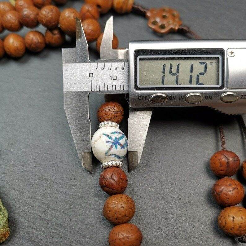 10mm 108 Dragon Eye Bodhi Bead Mala,Prayer Beads - Gandhanra-ART