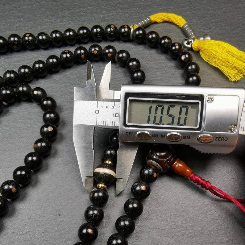 108 Coconut Bead Mala Necklace, Prayer Beads - Gandhanra-ART