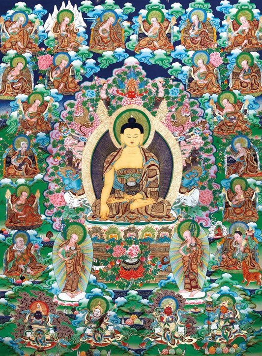Shakyamuni and Eighteen Arhats - Gandhanra-ART