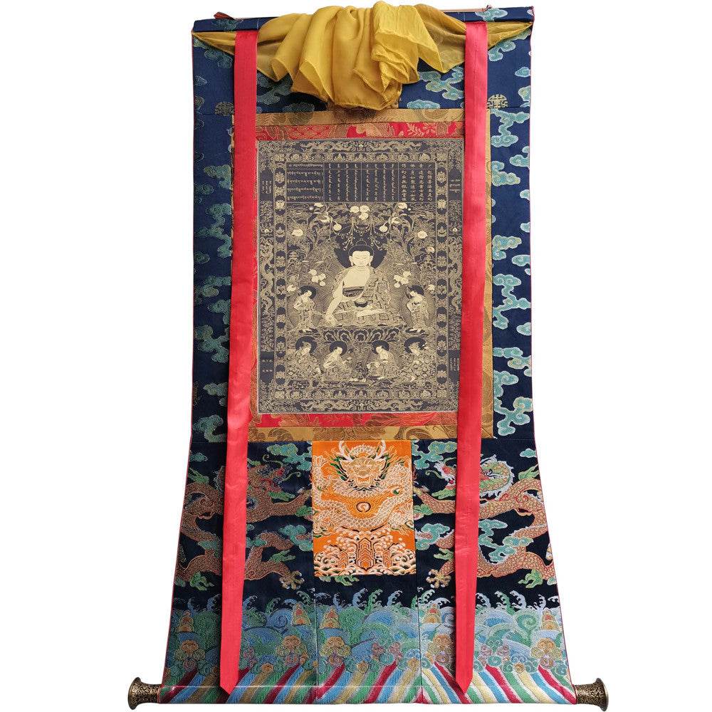 Sikhin - Tibetan thangka painting, size reference