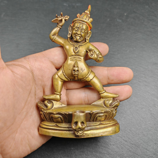 Authentic Drashi Lhamo / Zashi Lhamo - Scared Tibetan Statue - Fully Consecrated and Blessed - Spiritual Decor - 40 Years Old - 12cm Height