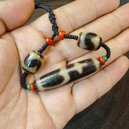 Authentic Tibetan Treasure Vase Dzi Bead Necklace | Protective Charm | Spirital Gift | Decades Old