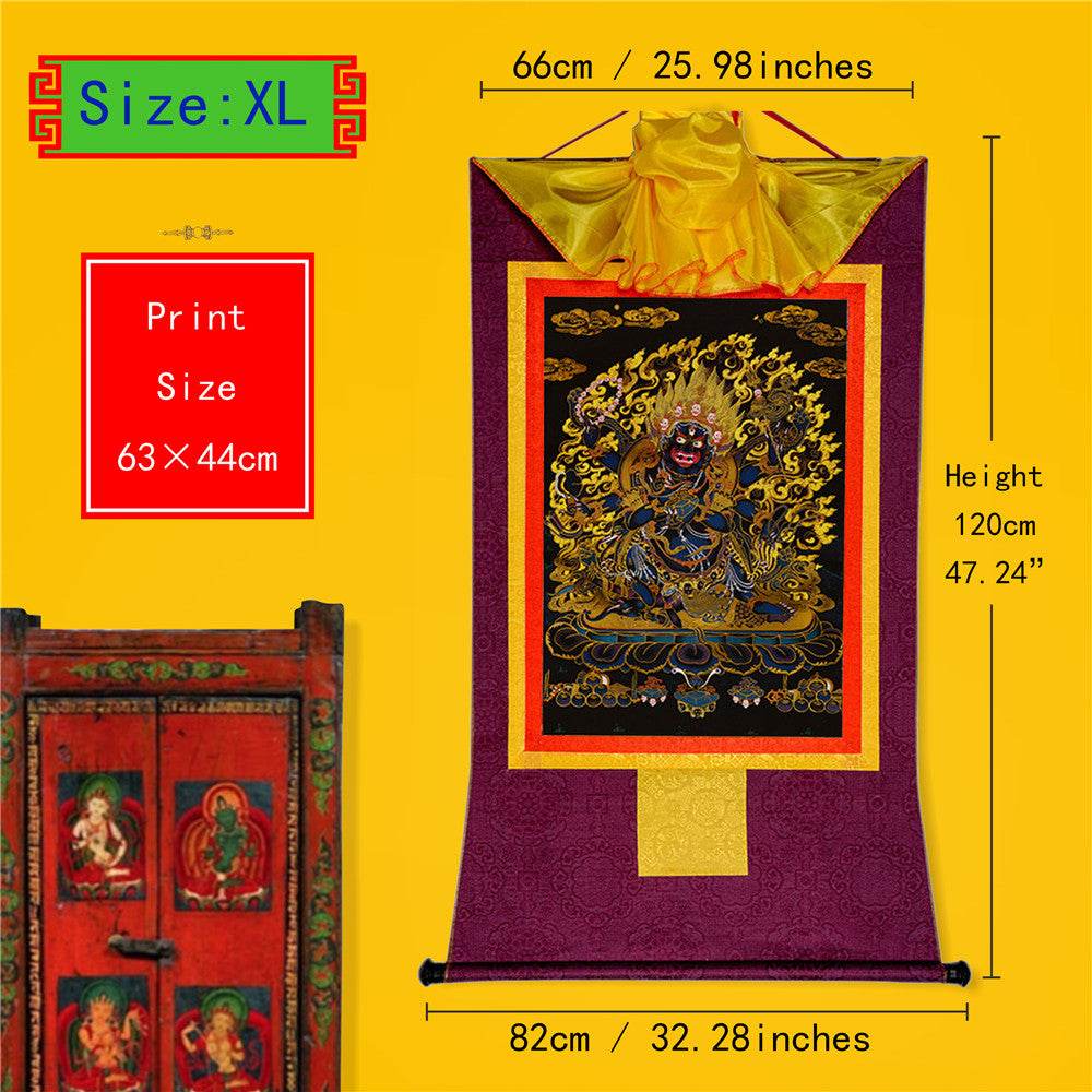 ནག་པོ་ཆེན་པོ། Six Armed Mahakala-Black Type - Gandhanra-ART