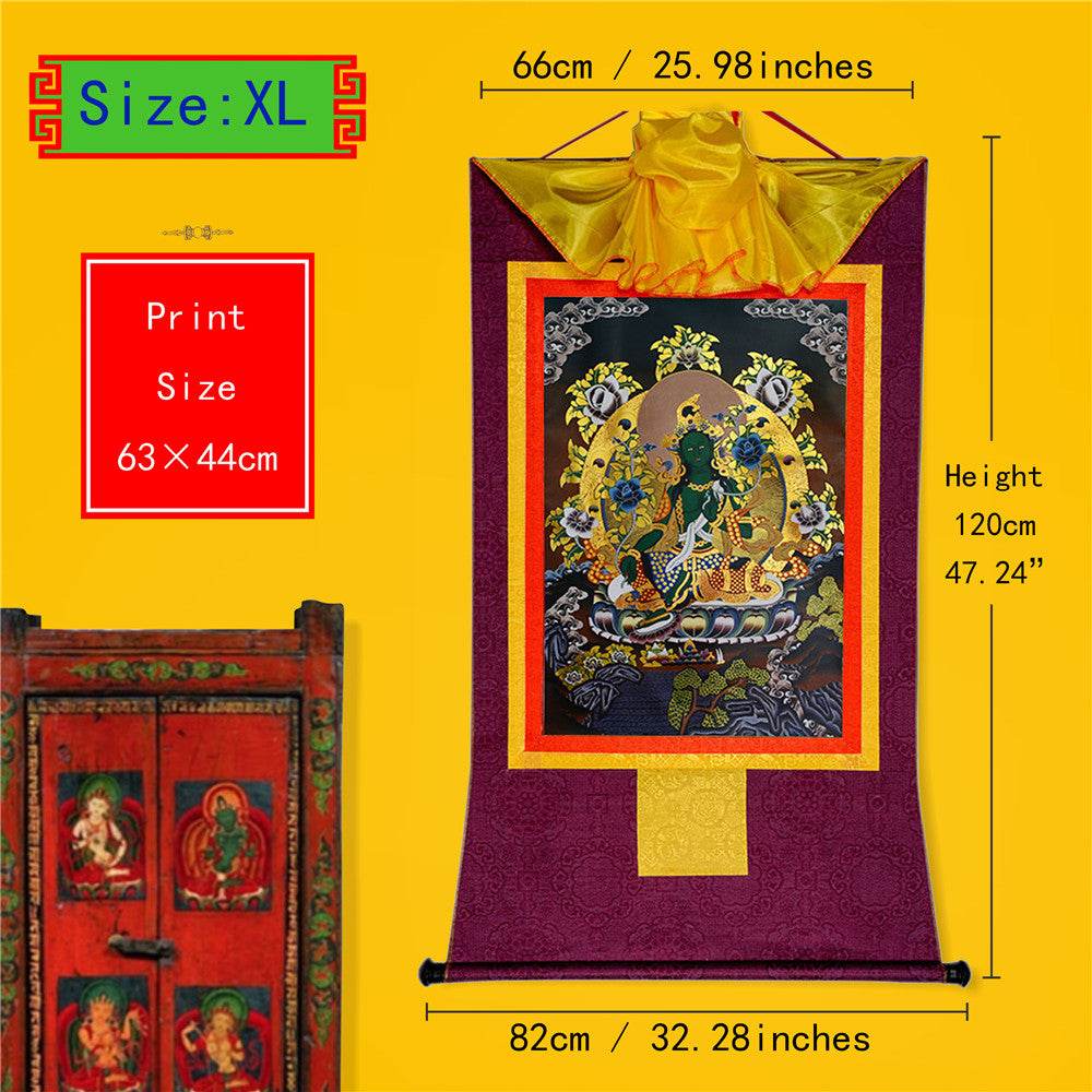 Green Tara - in Black Style - Gandhanra-ART
