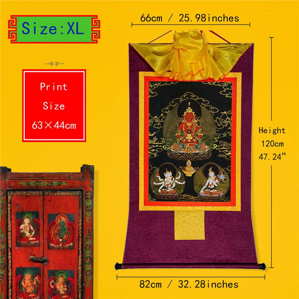 Amitayus-Buddha Of Infinite Life - in Black Type - Gandhanra-ART