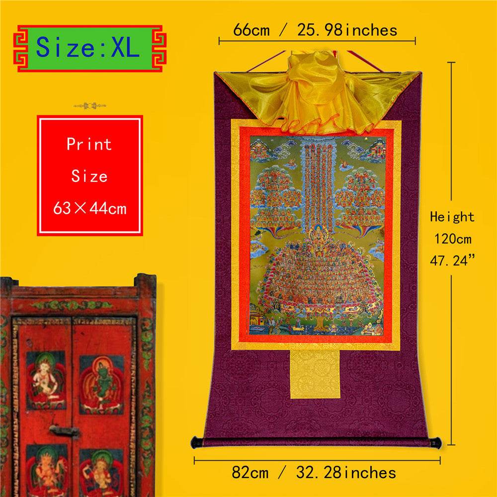 Je Tsongkhapa,Losang Drakpa,Je Rinpoche on Refuge Tree - Gandhanra-ART