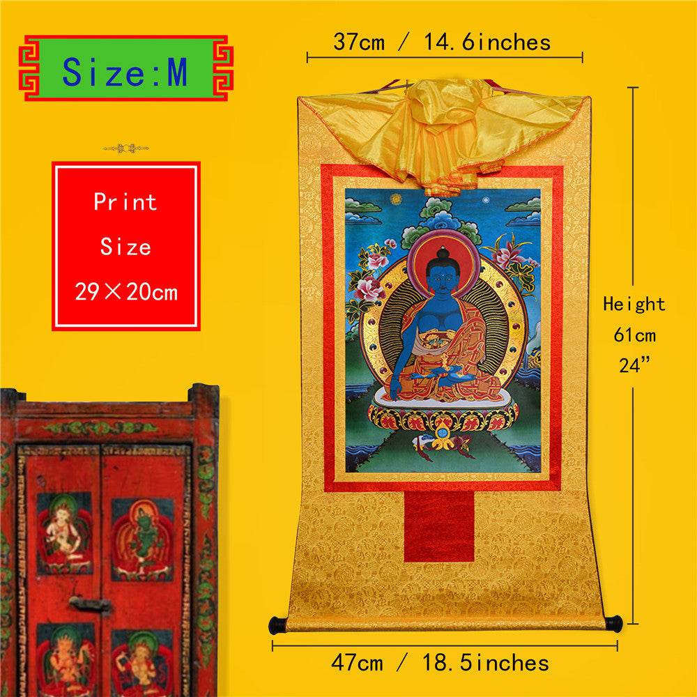 Akshobhya-A Buddha before Bhaisajyaguru Medicine Buddha - Gandhanra-ART